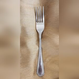 ROYAL HOUSEHOLD STAINLESS DINNER FORK Rhh2 BEADED EDGE